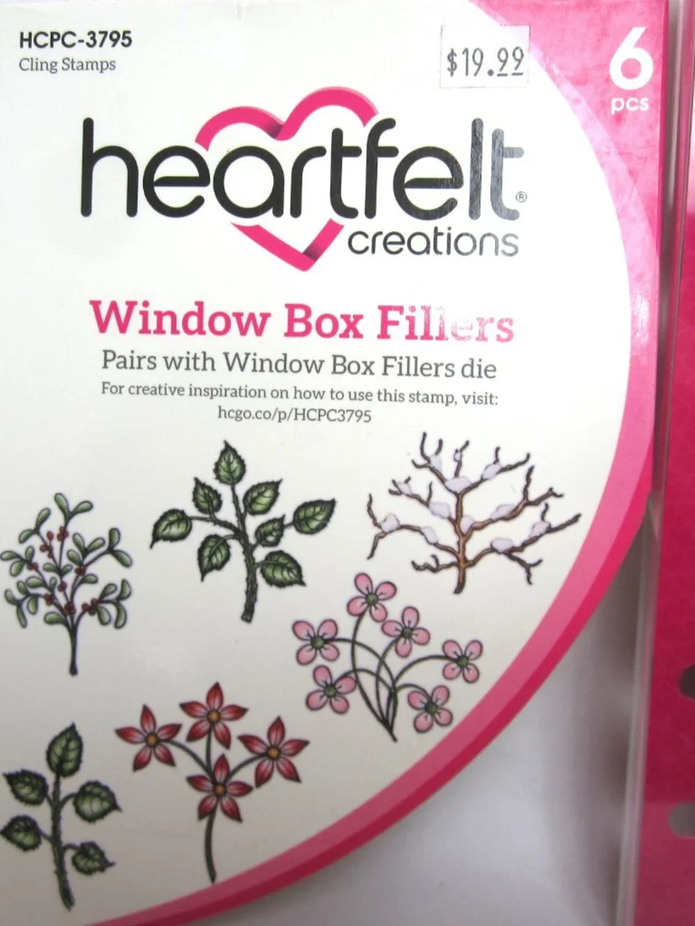 Heartfelt Creations Window Box Fillers Nature Winter Flowers Branches Leaves NEW
